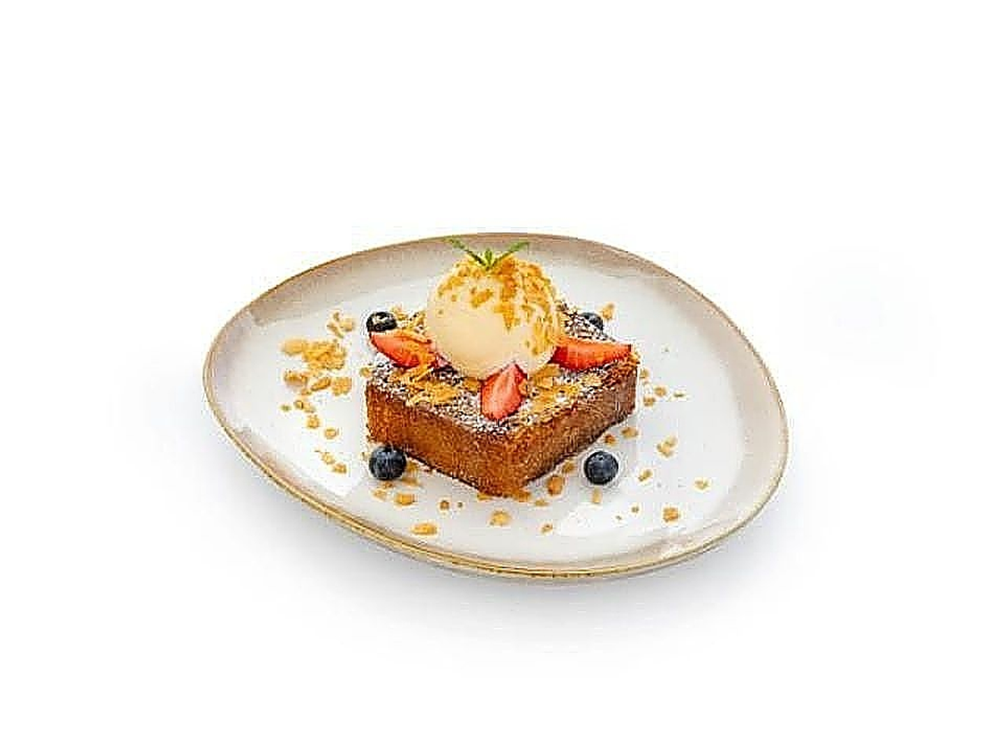 French Cake With Ice Cream