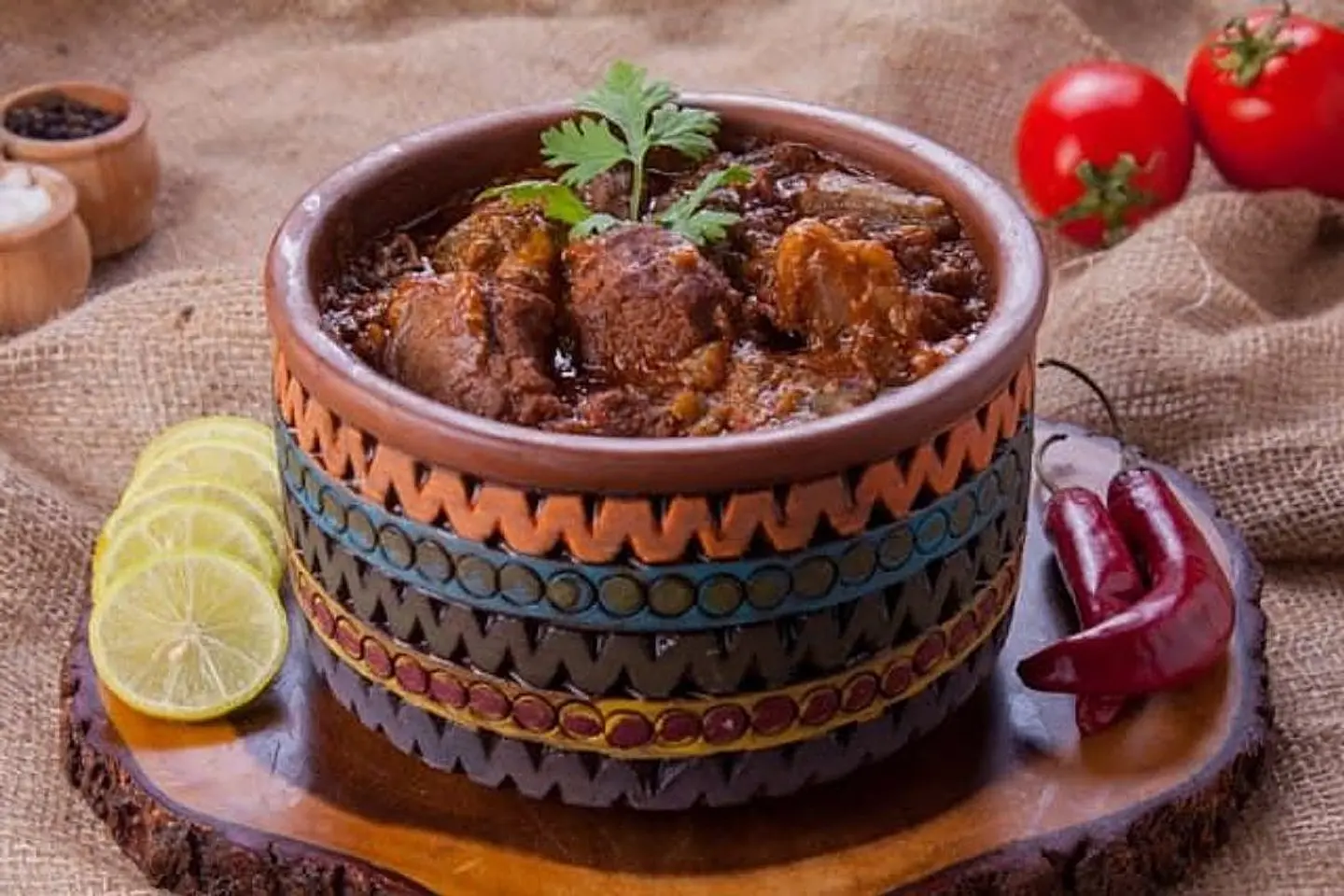 طاجن بامية باللحم