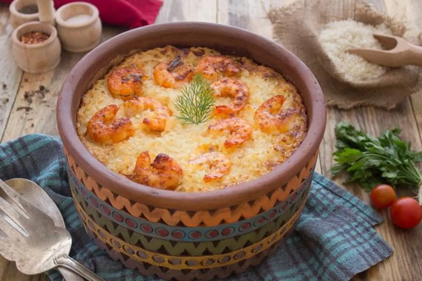 Shrimp Tagine With Rice