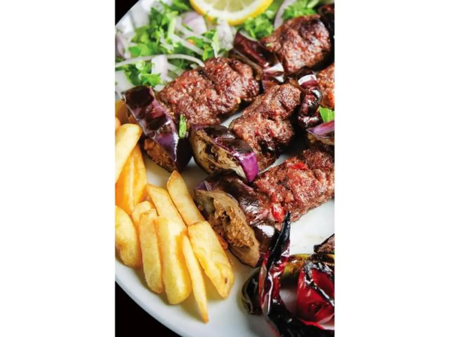 Meat Kabab With Eggplant