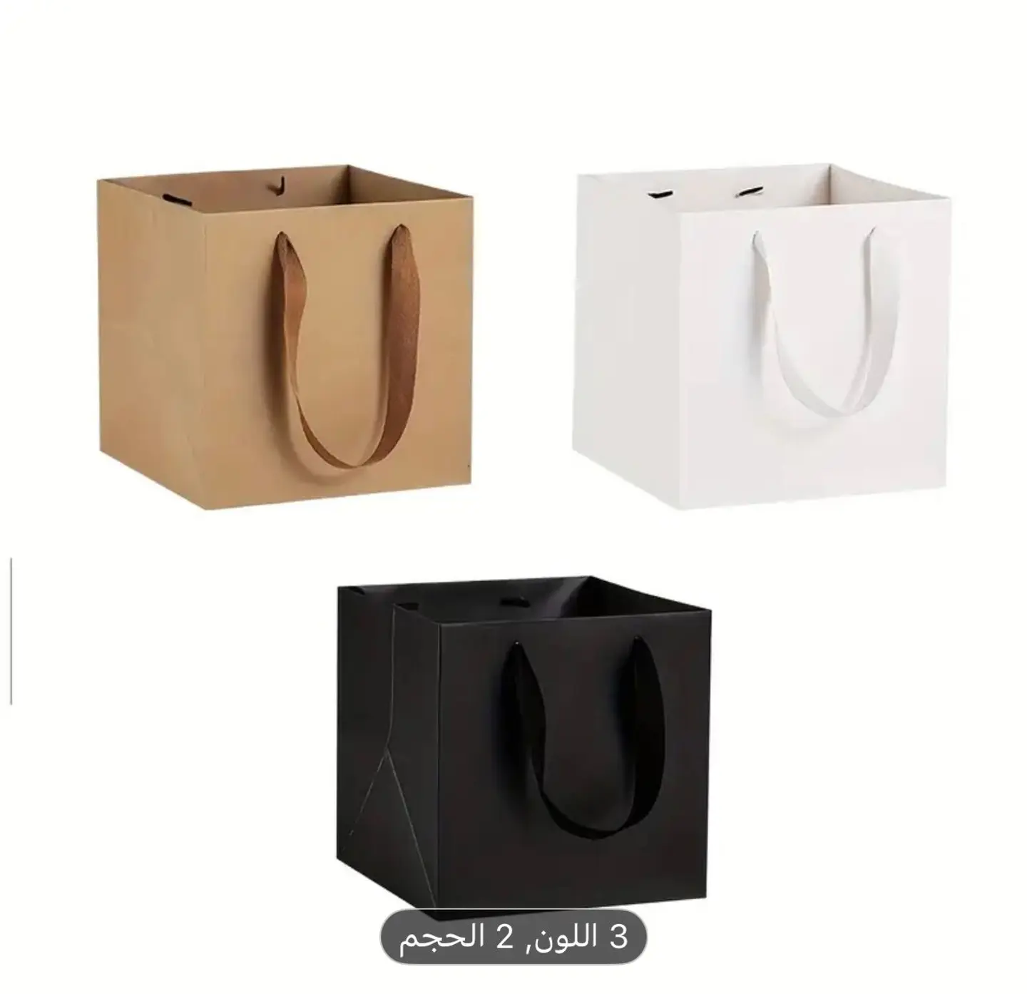 كيس هدايا ابيض صغير