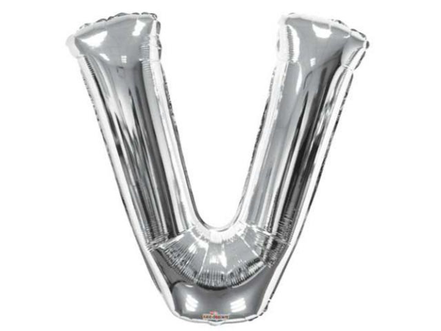 Silver V Helium Balloon