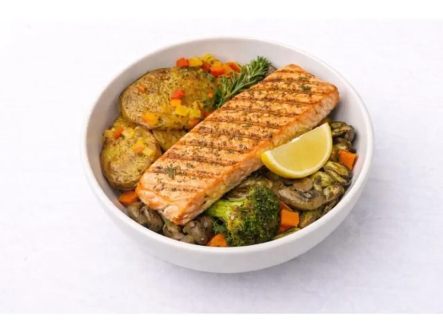 Garden Smash Potato Salmon
