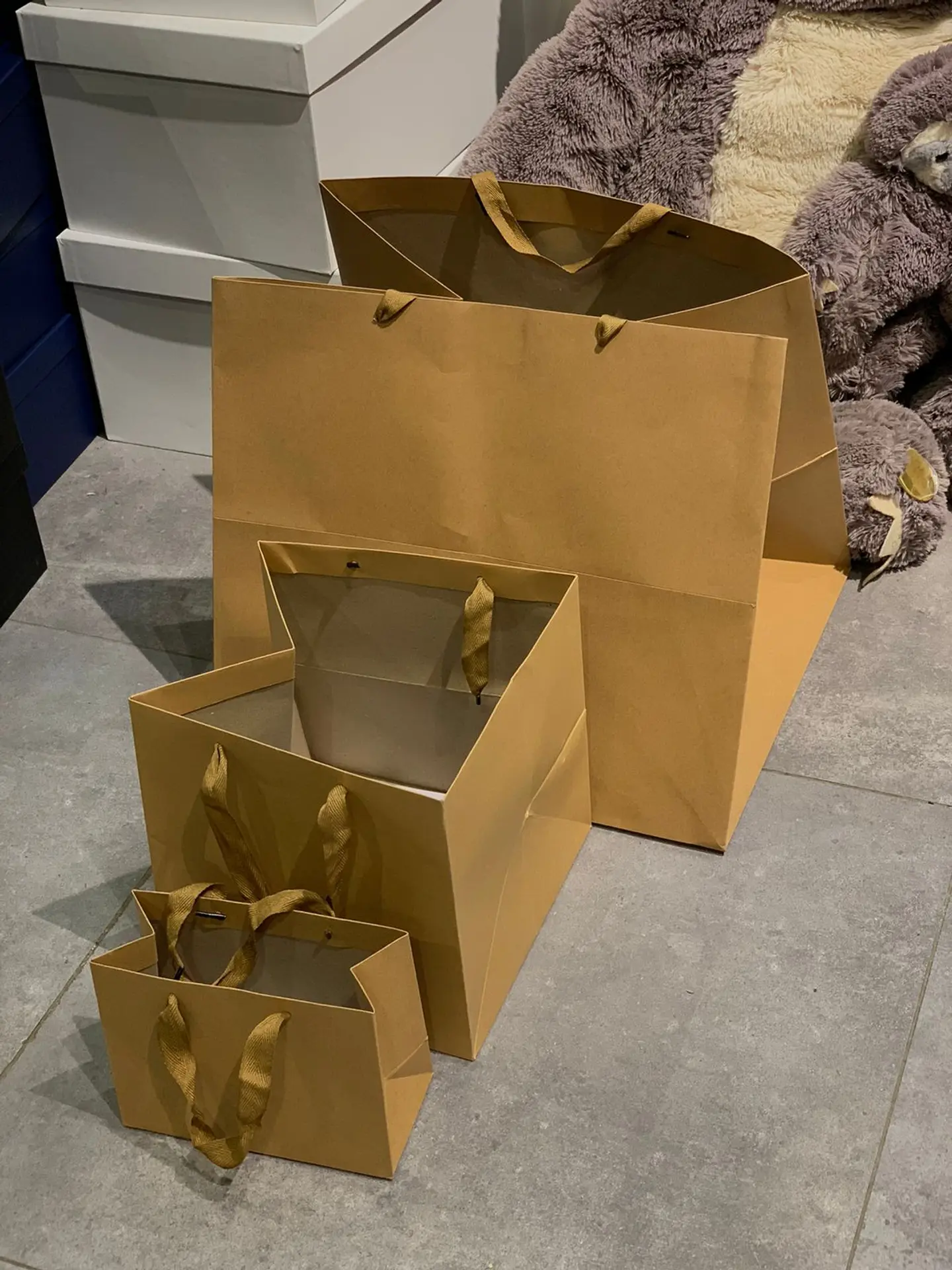 Beige Gift Bag