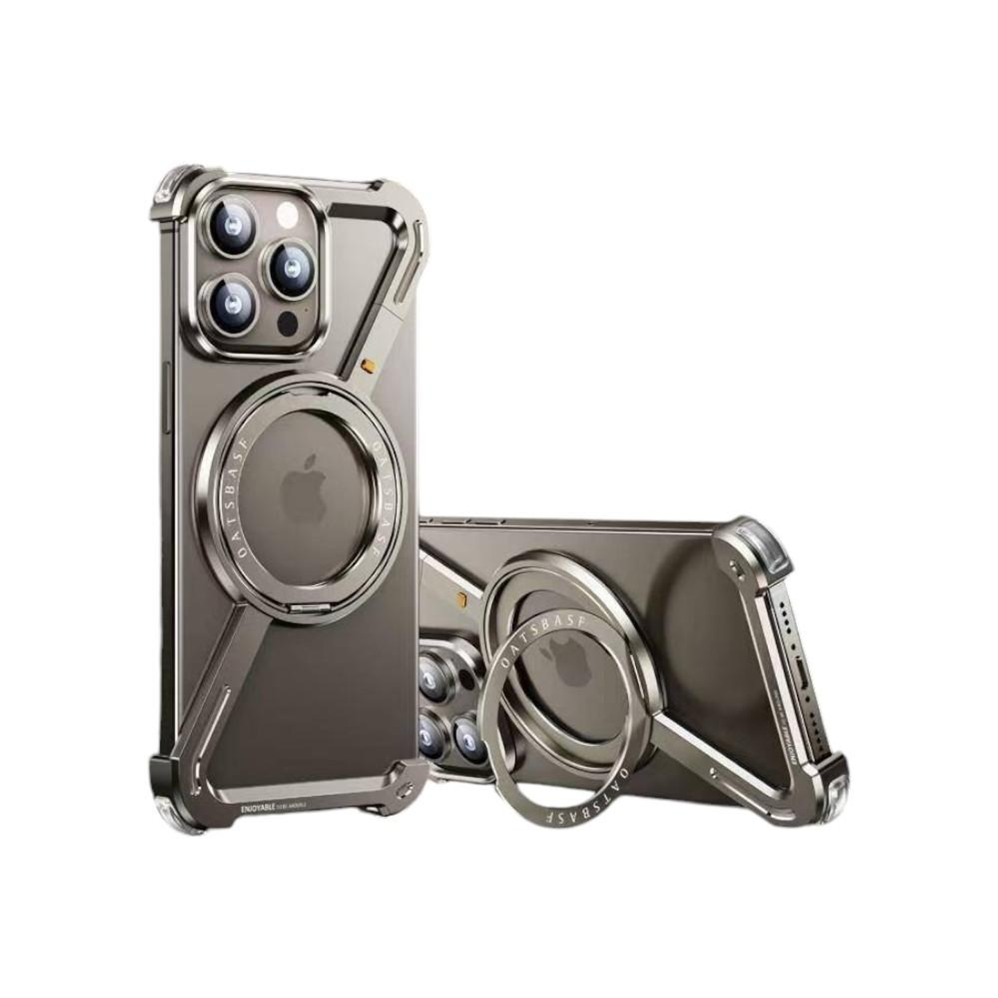 كفر معدني للأيفون مع ستاند