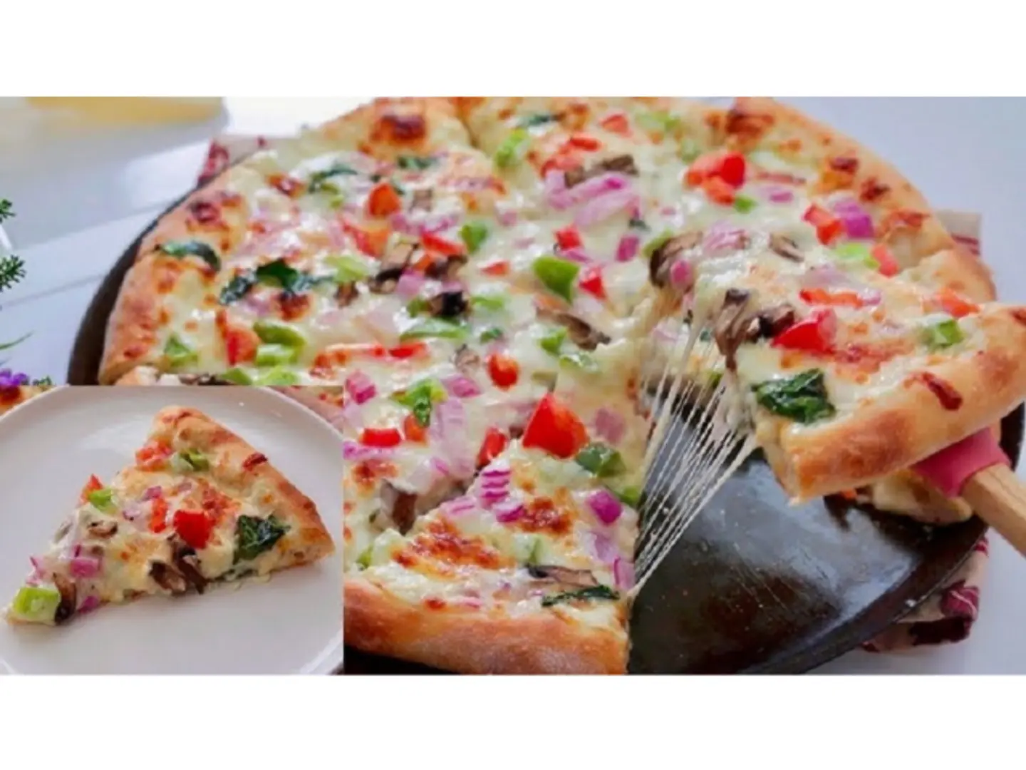 Medium Chicken Garlic Thoumia Pizza
