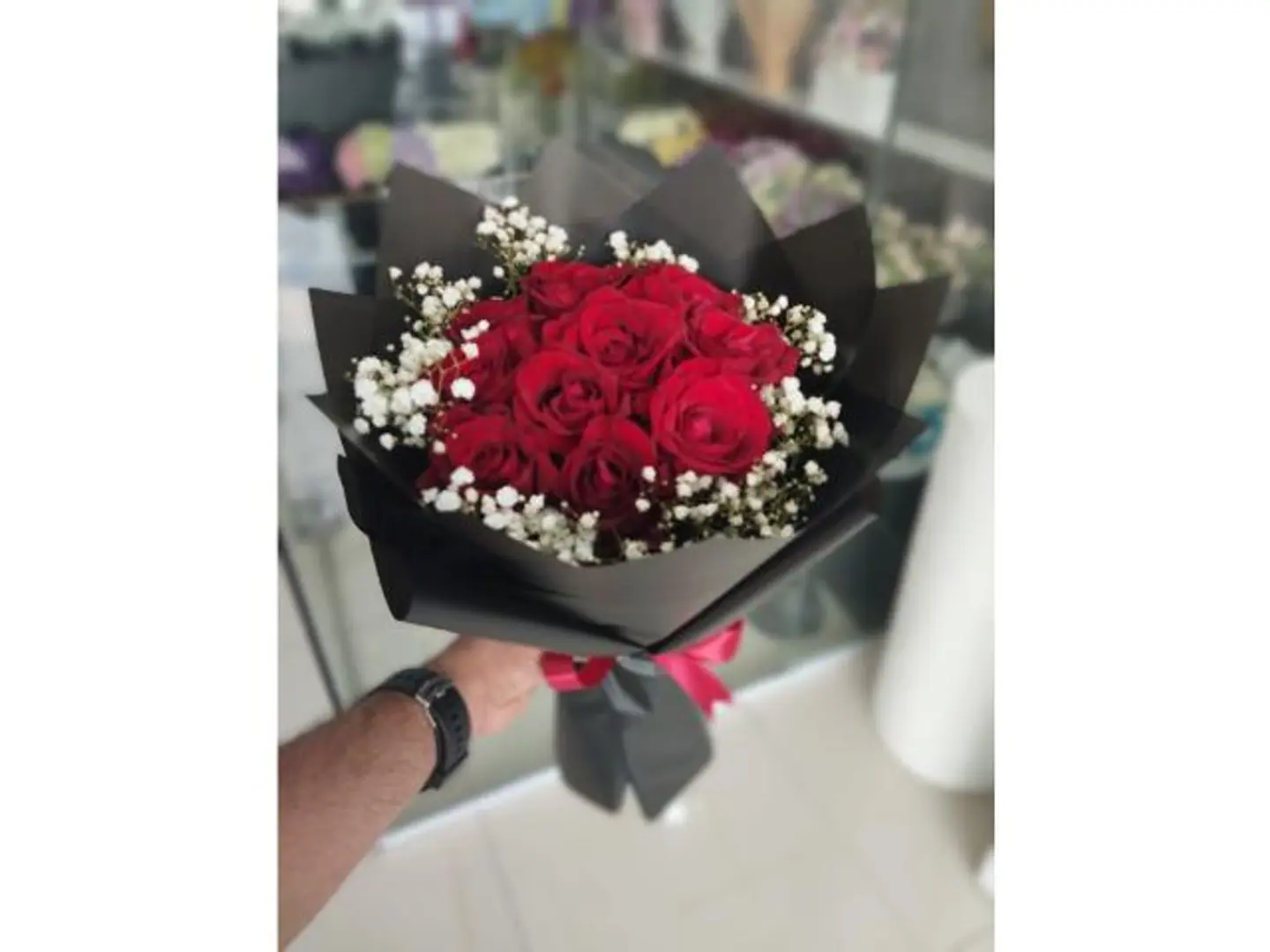 بوكيه احمر لطيف