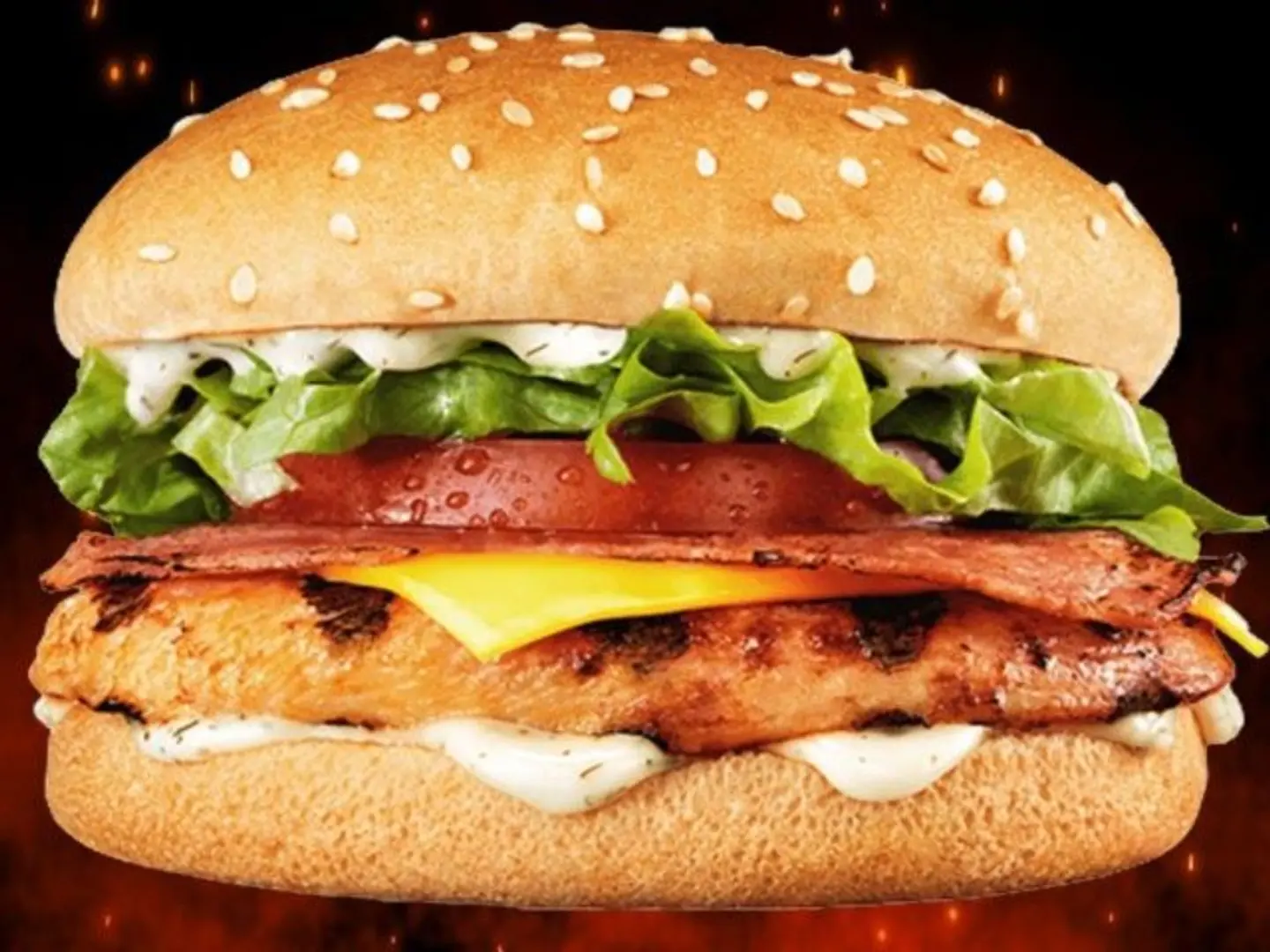 Chicken Burger With Cheese