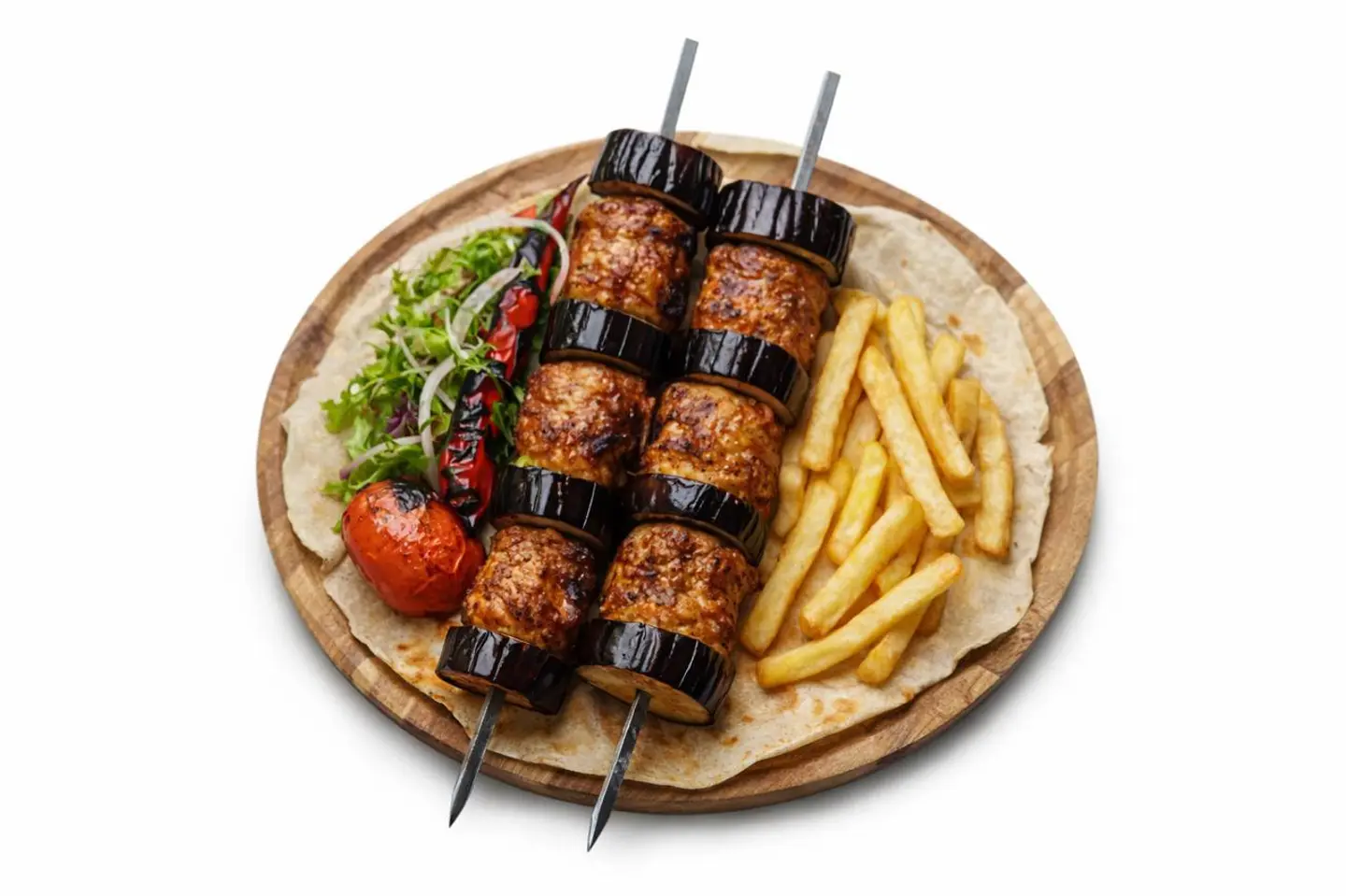 Eggplant Chicken Kebab