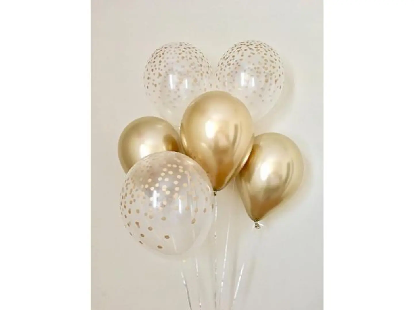 Golden Chrome Balloon Bouquet