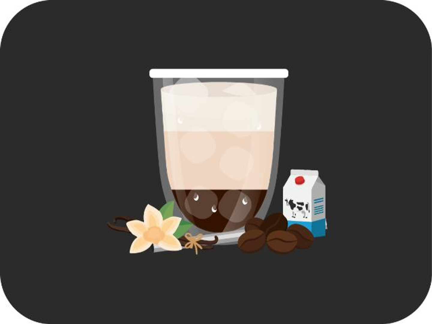 ايس لاتية بالفانيلا