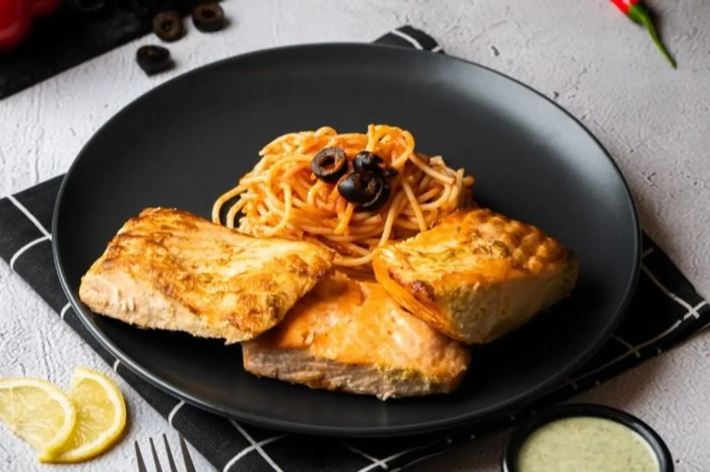 سالمون مشوي