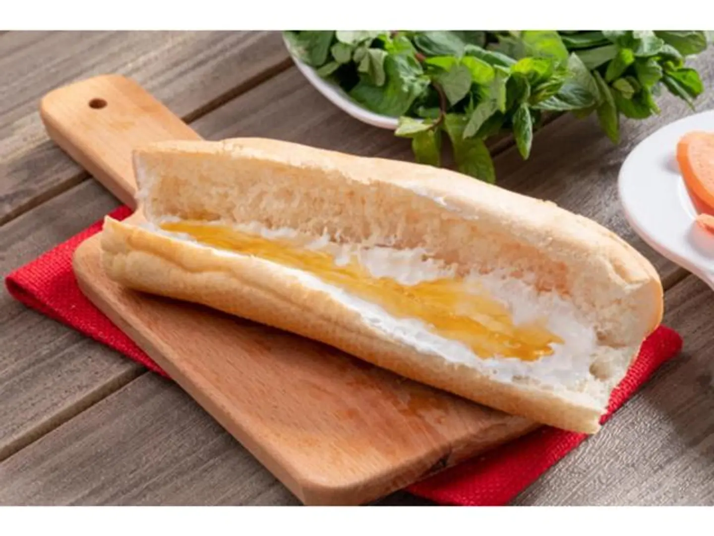 Labneh With Honey Sandwich