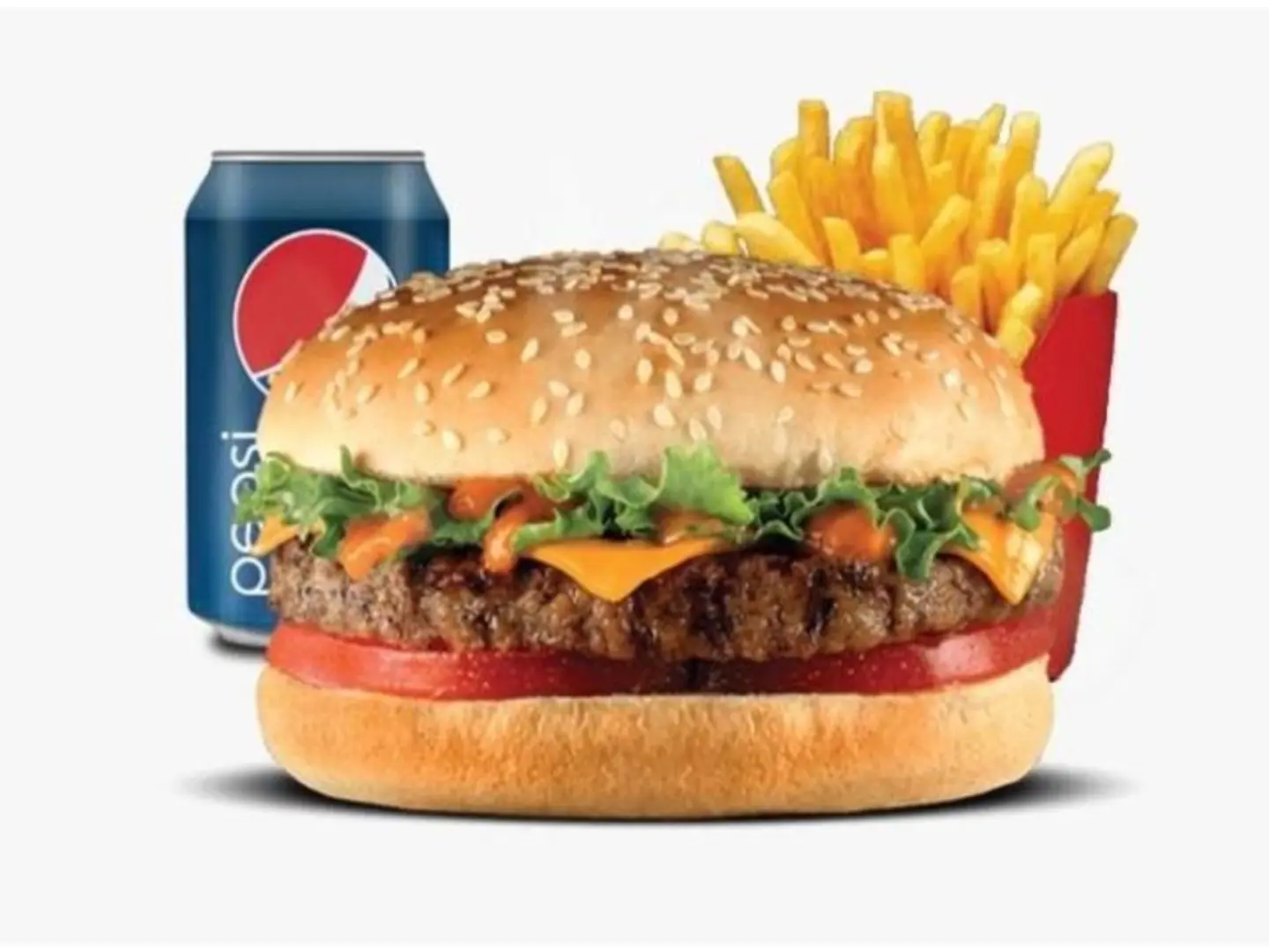 Grilled Beef Burger Meal