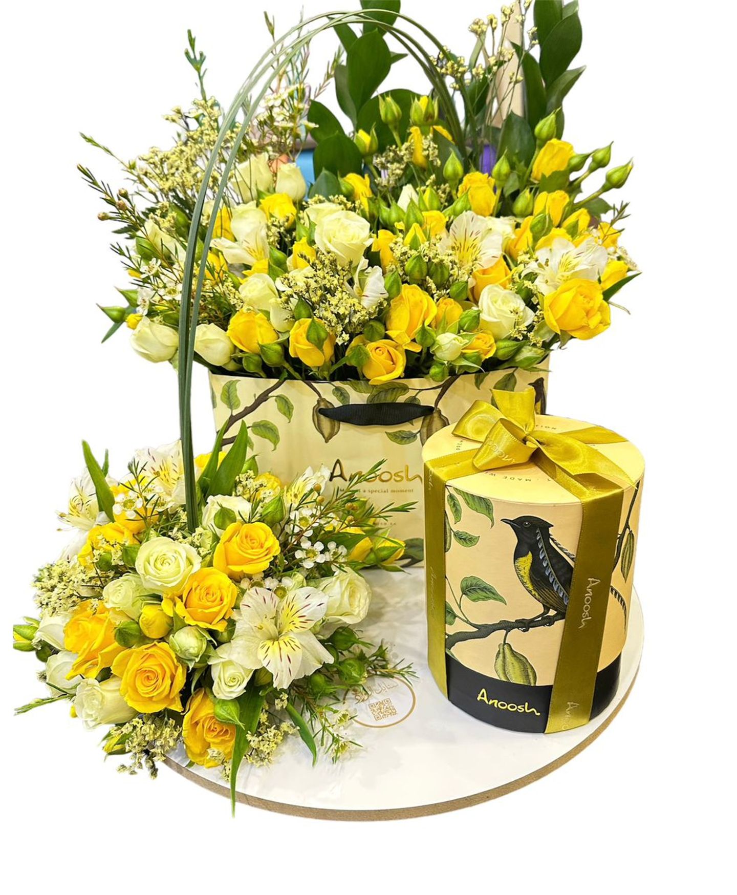 A Quarter Kilo Of Anoush Chocolate With Natural Flowers