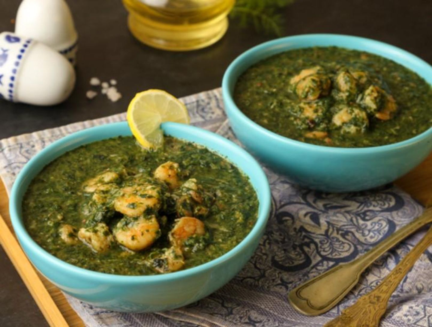 ملوخية بالجمبري