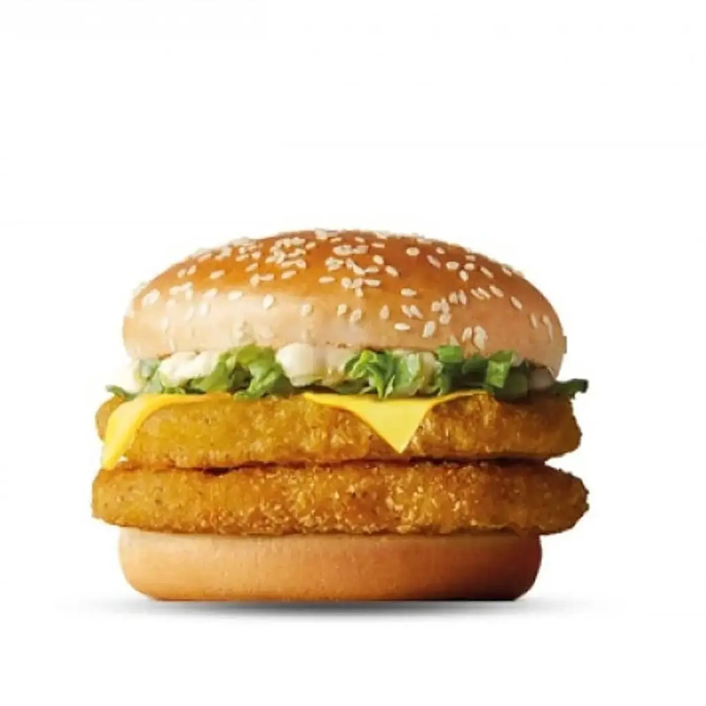 Double Fried Chicken Burger Sandwich