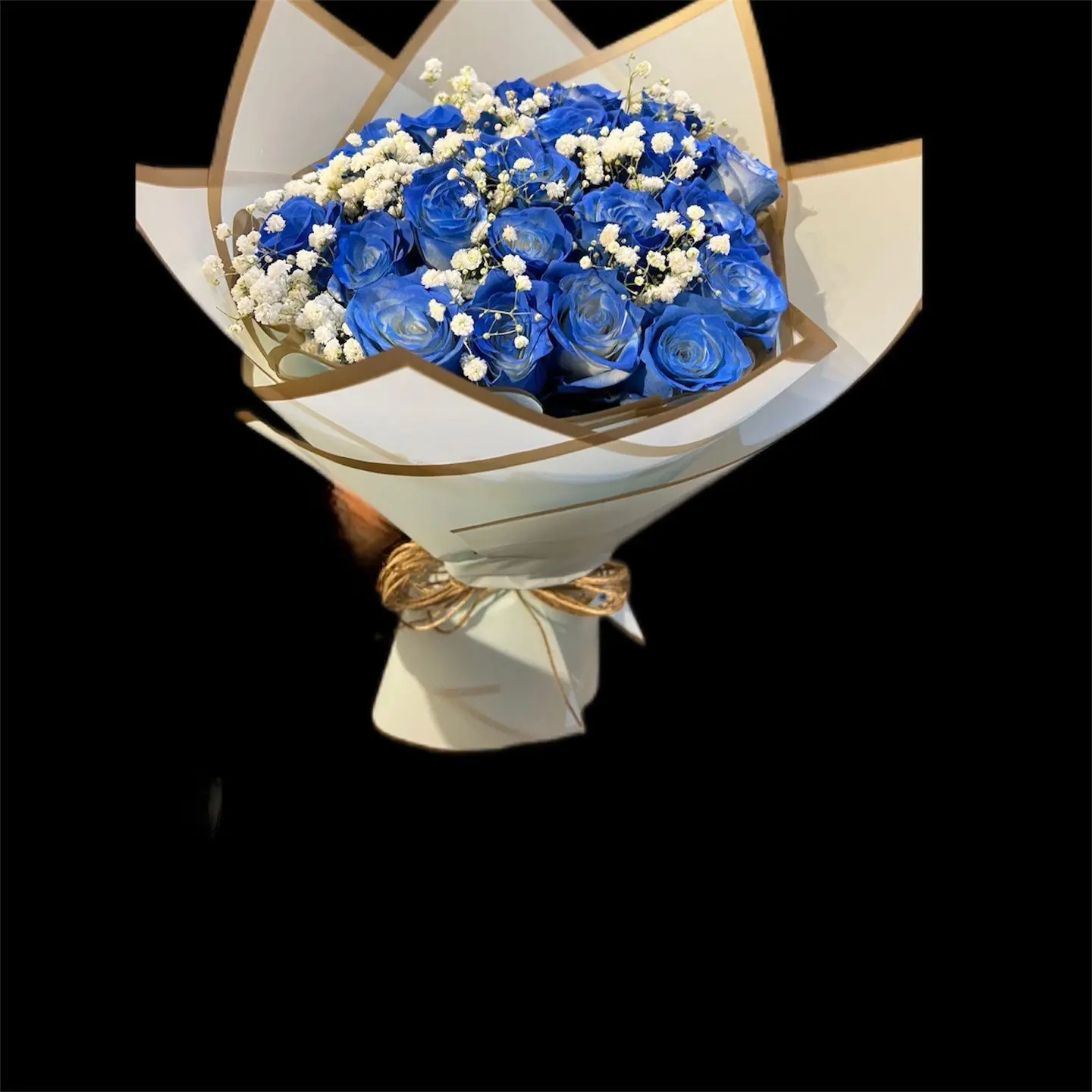 باقة دائرية أزرق 2