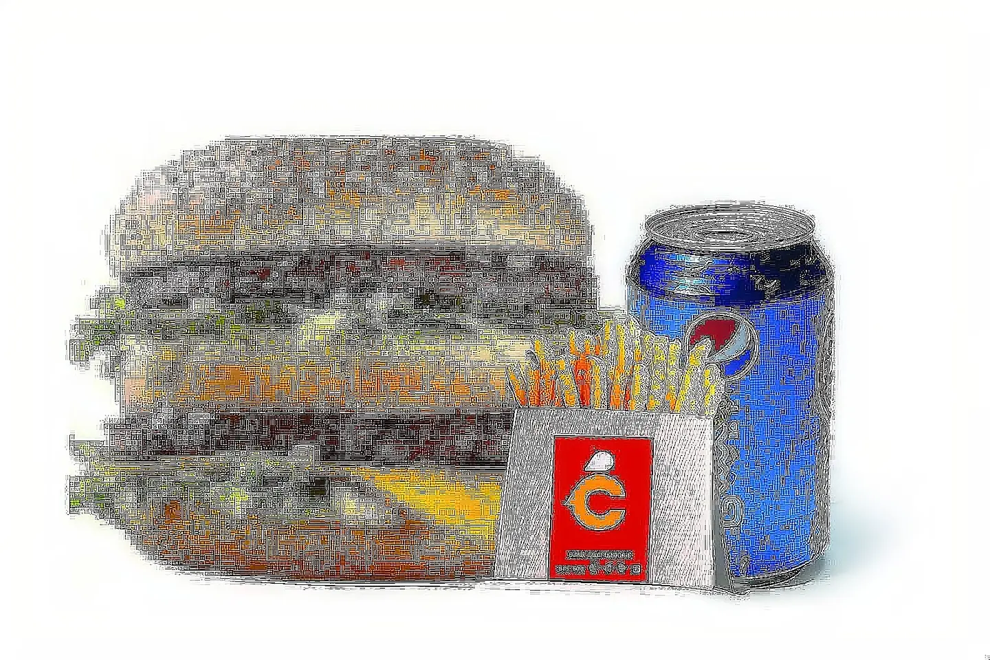 Double Beef Burger Meal