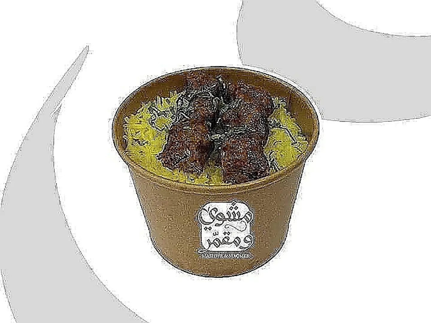 كب ارز مع سيخ مشوي