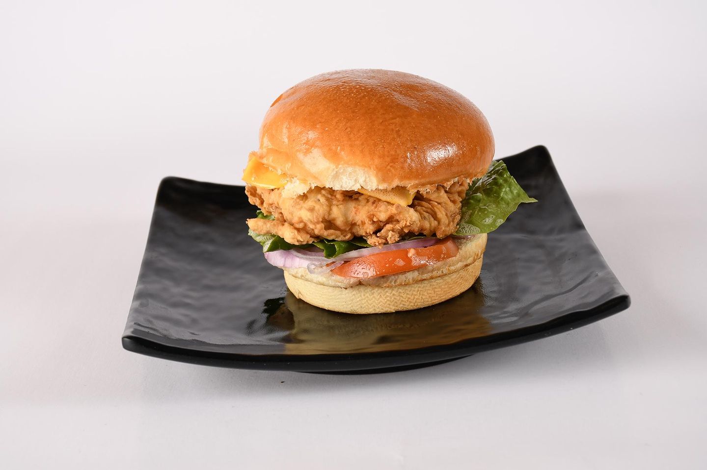 Plain Crunchy Chicken Burger
