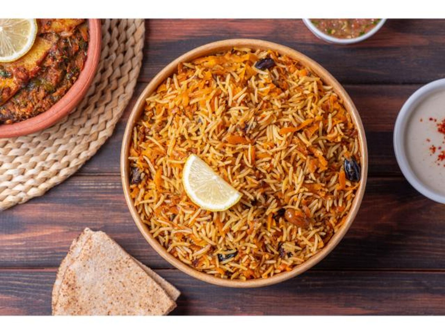 صحن أرز بخاري
