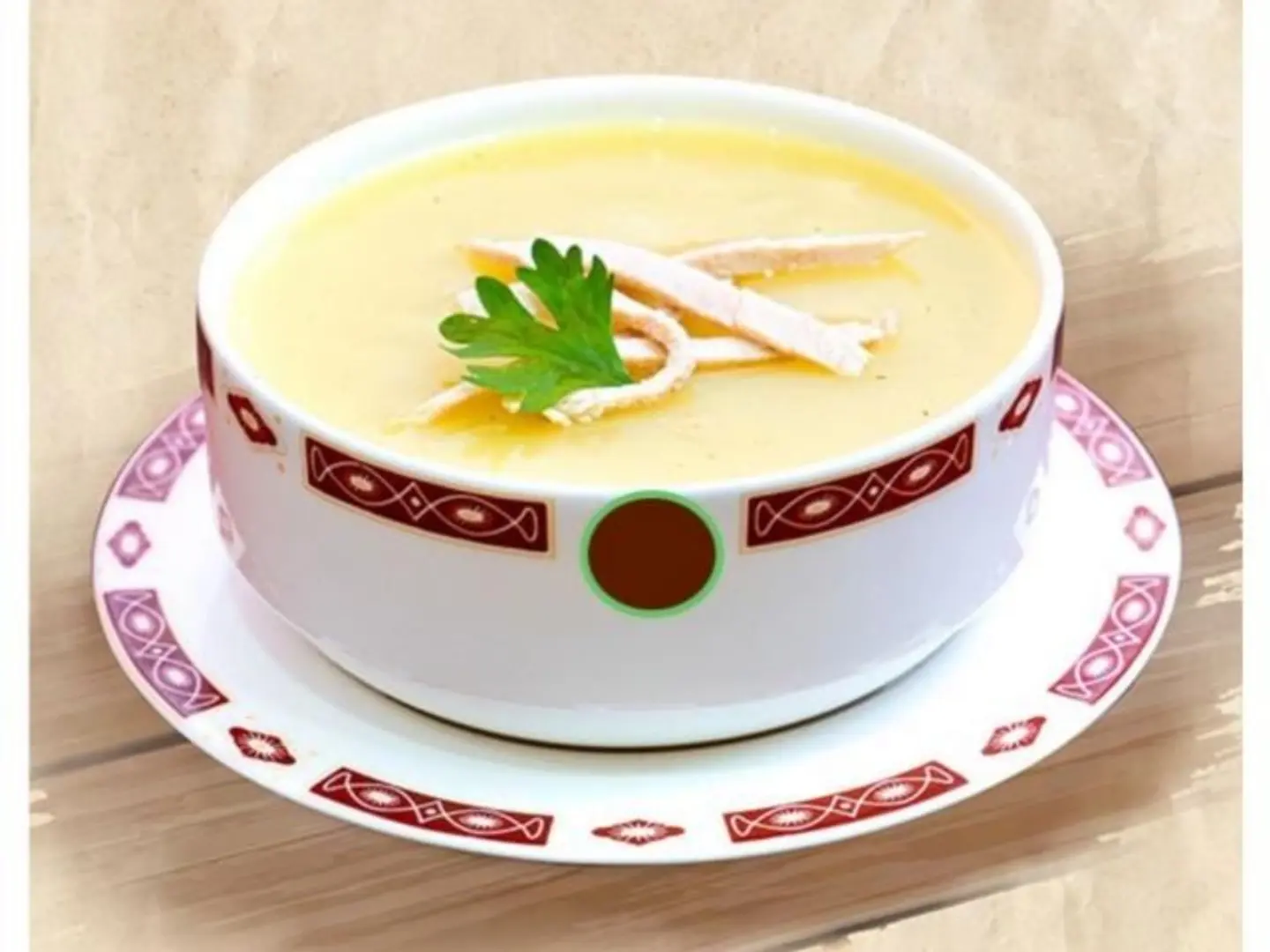 شوربة دجاج كريمي