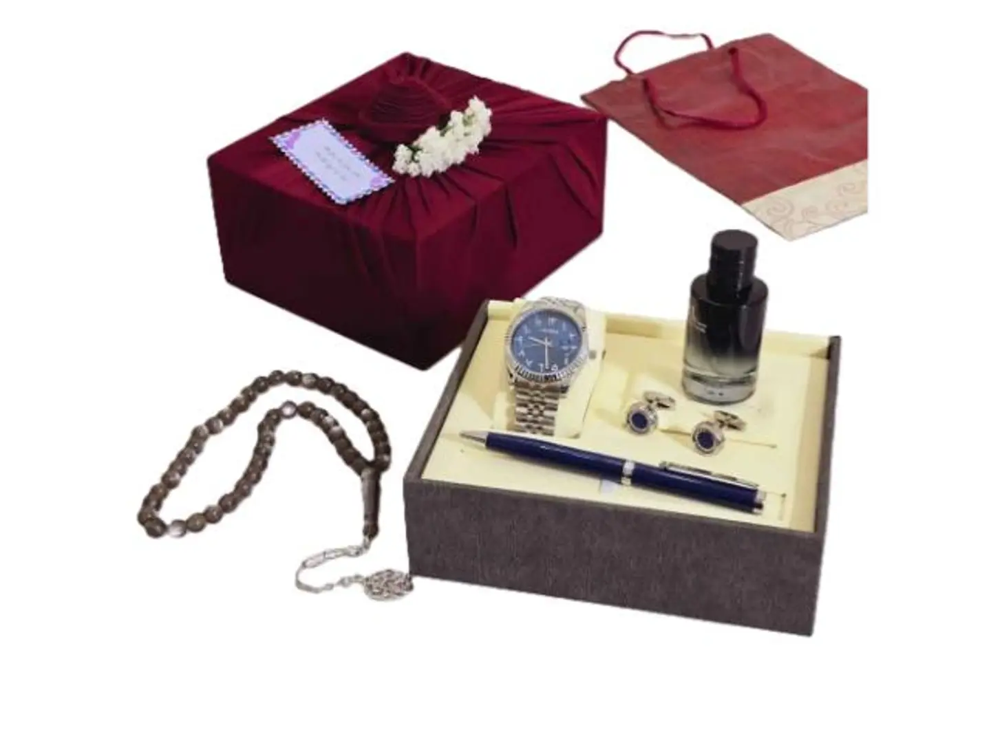 طقم ساعة رجالي فاخر 1