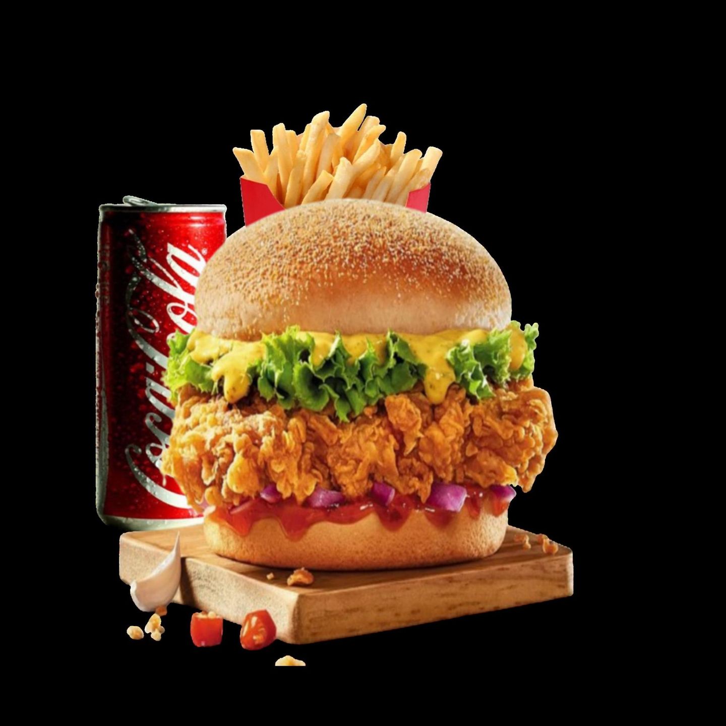 Spicy Crispy Chicken - Potato Bread