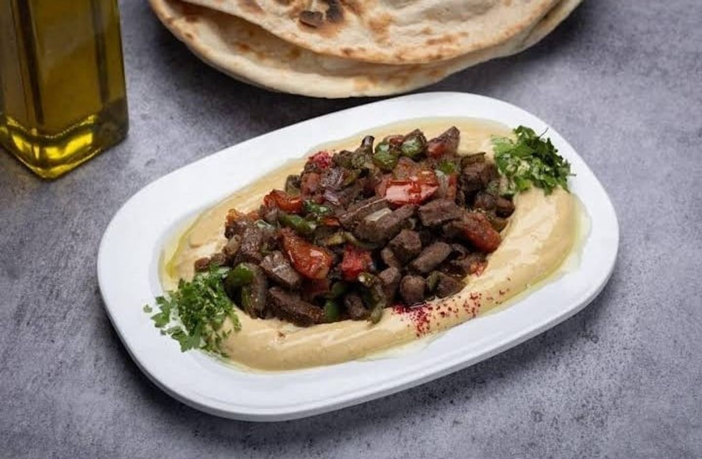 حمص بالكبدة