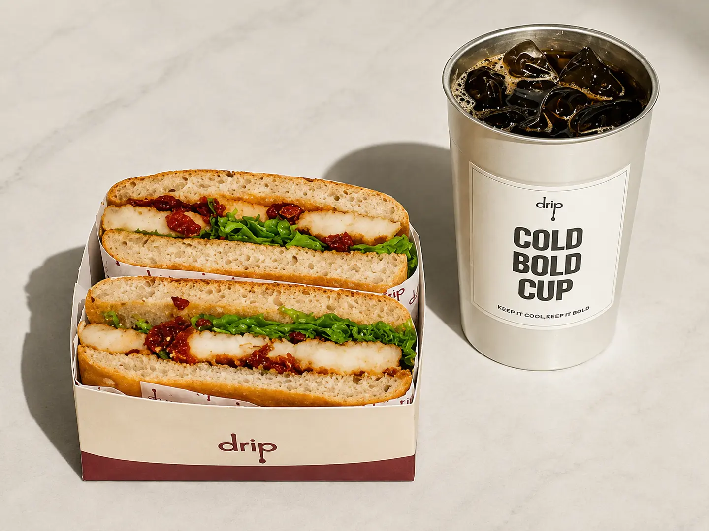 Employee Combo Halloumi Sandwich White Bread Free Coffee