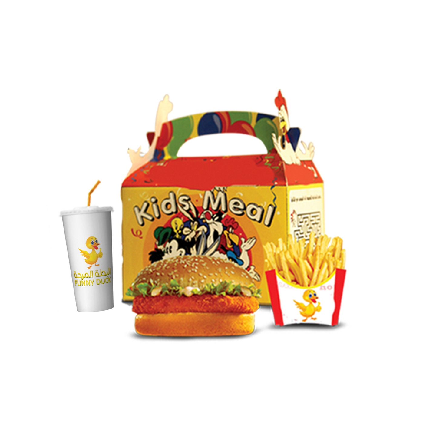 وجبة أطفال برجر دجاج