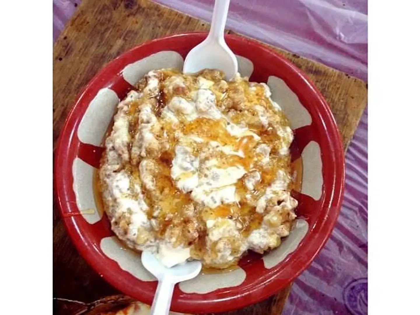 Masoub With Cream Cheese And Honey