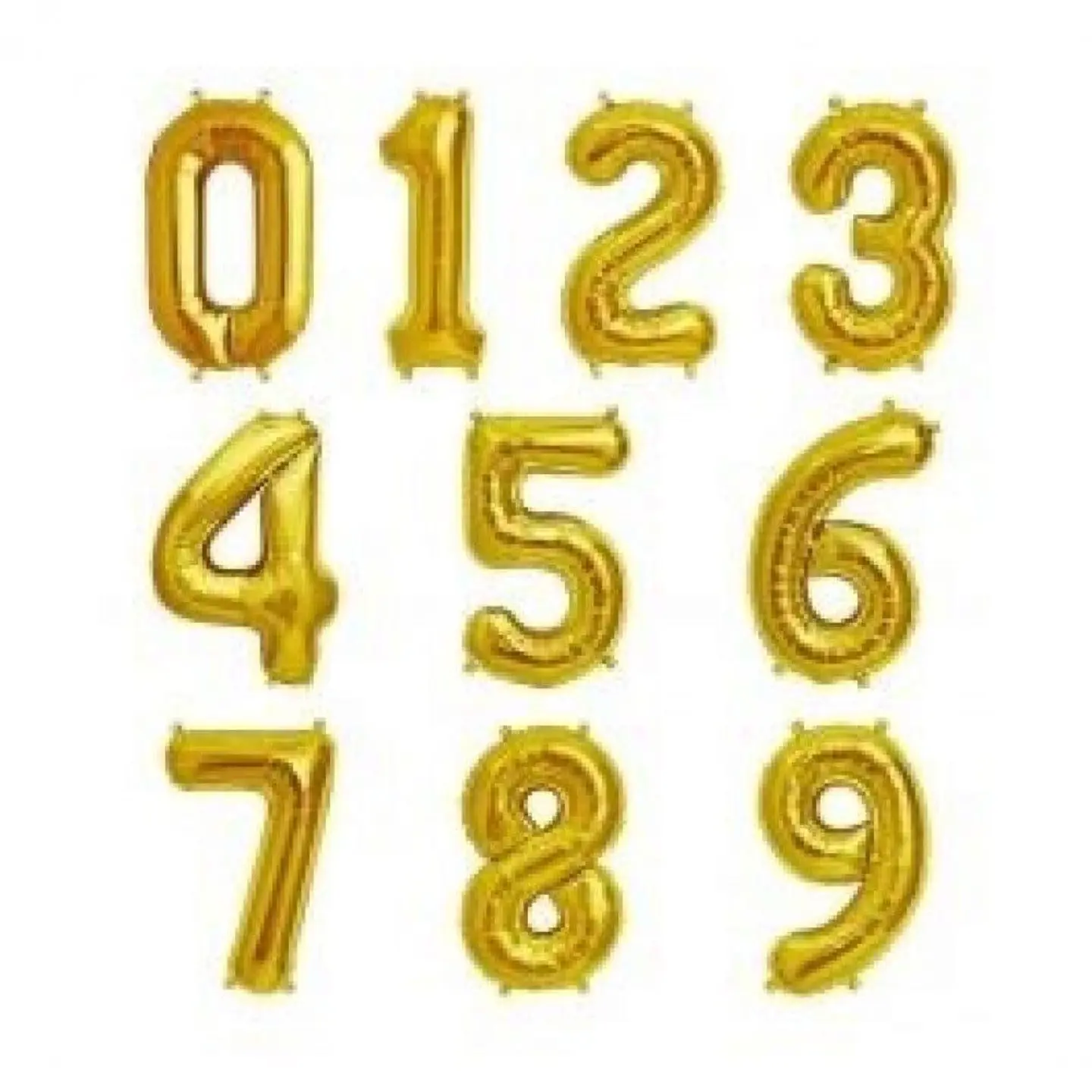 Helium Number Balloon