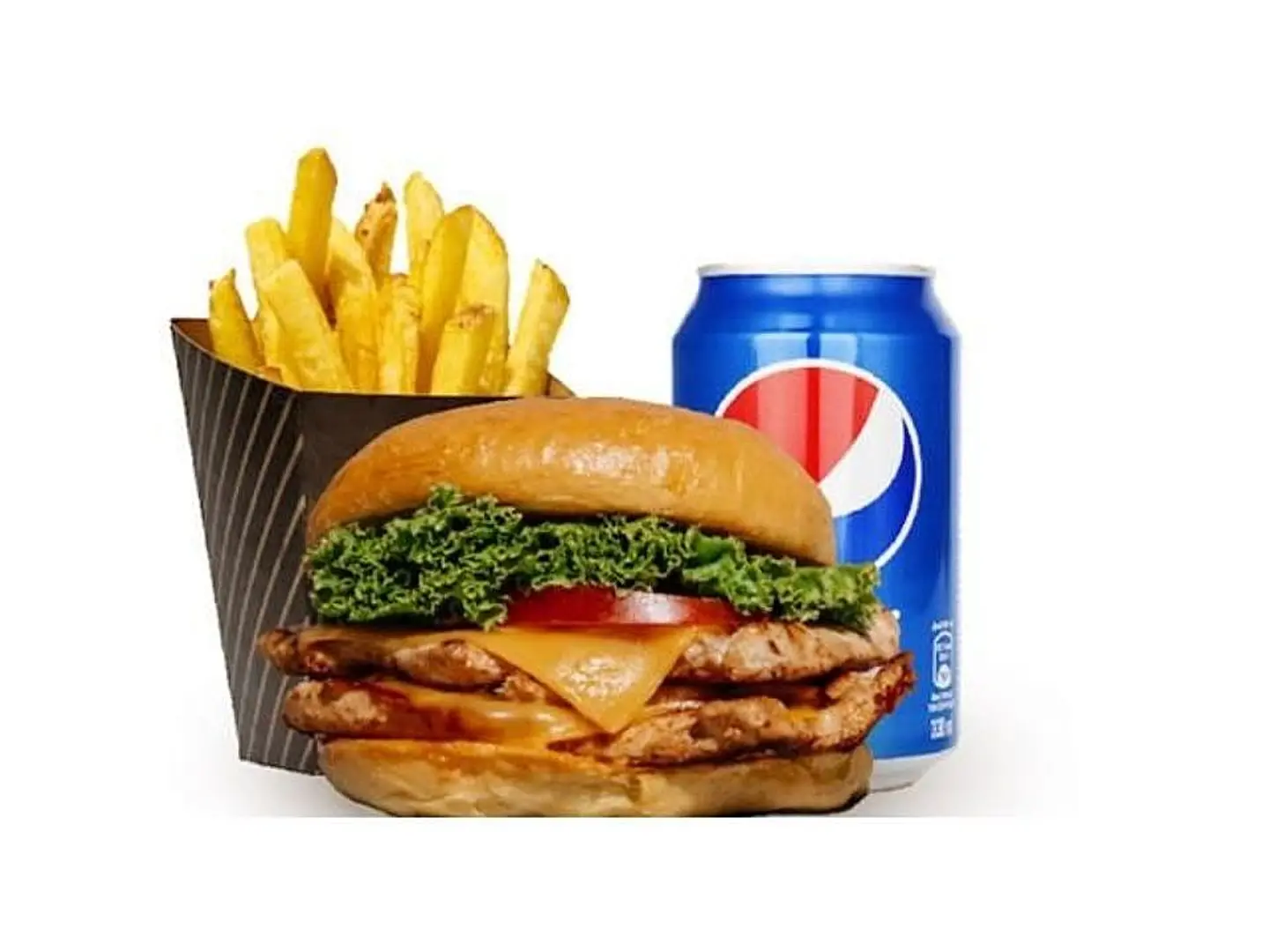 وجبة برجر دجاج دبل