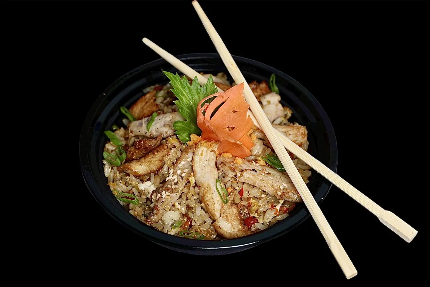 ارز مقلي - خضروات