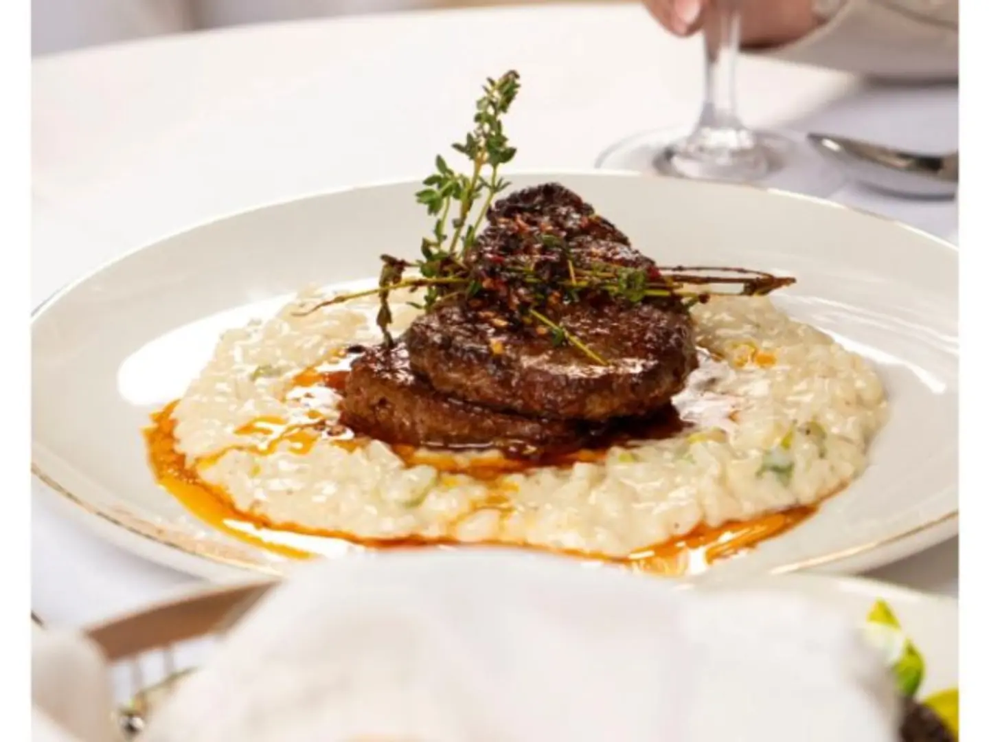 Beef Tenderloin With Risotto