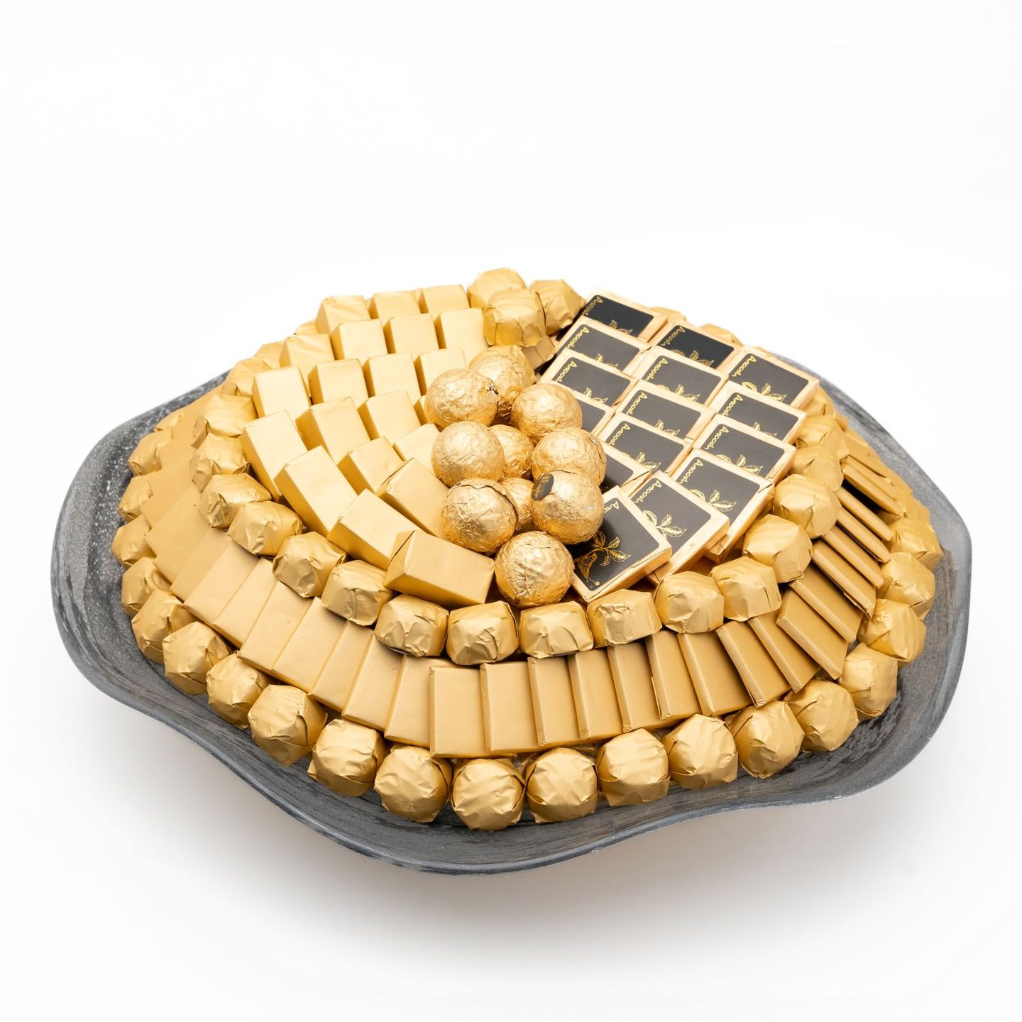 A Large Grey Chocolate Tray