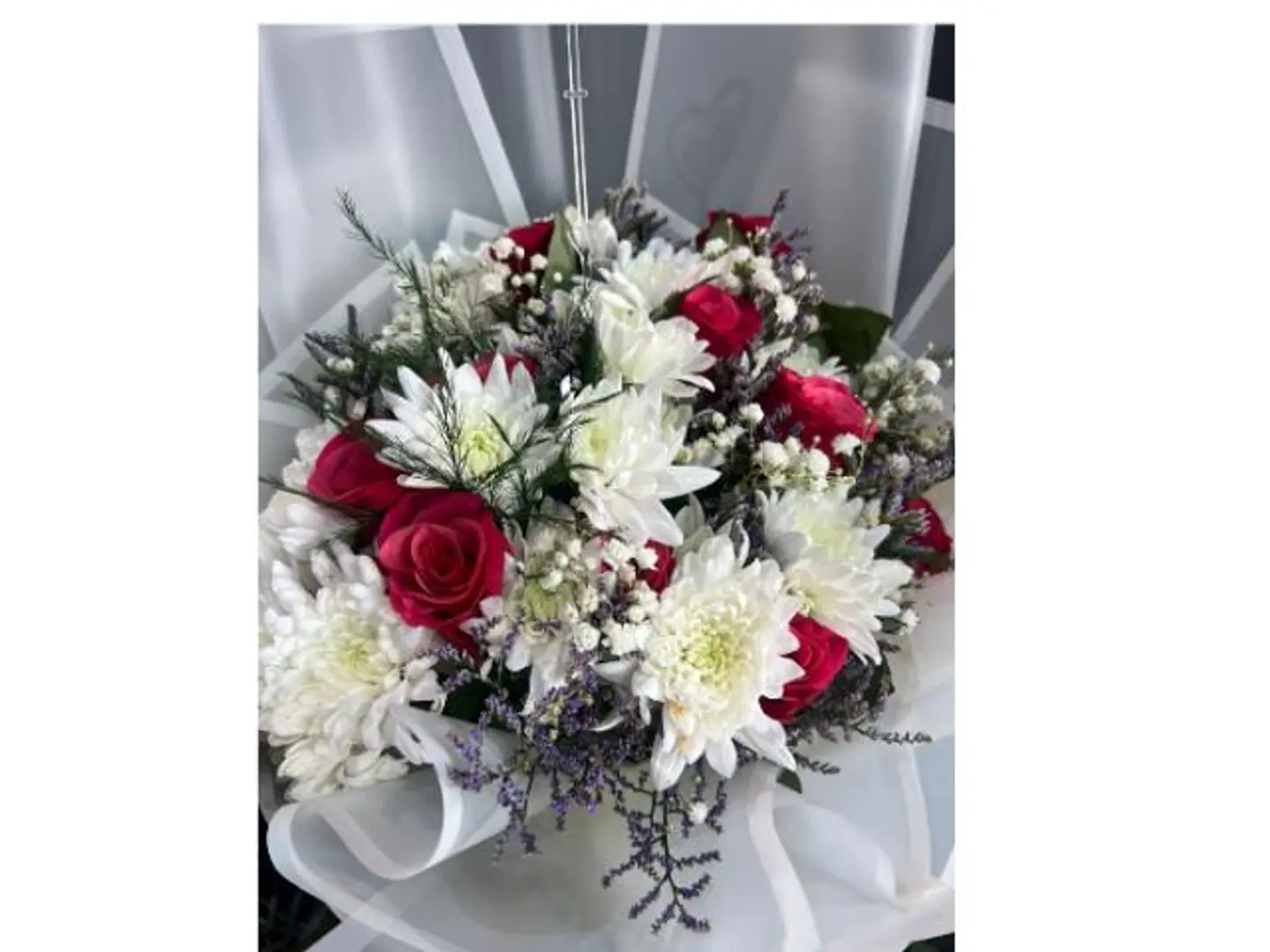 Snowy Passion Bouquet 256