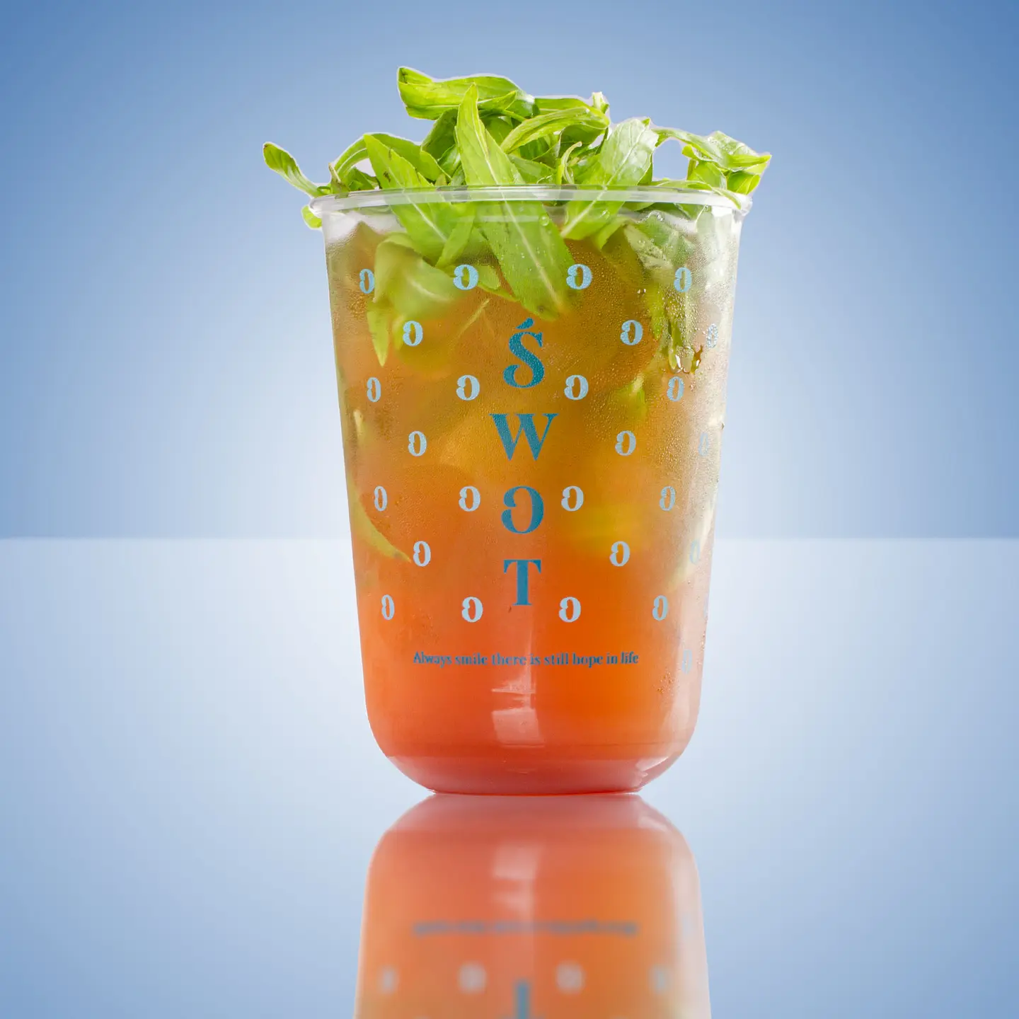 Ice Tea Peach With Basil