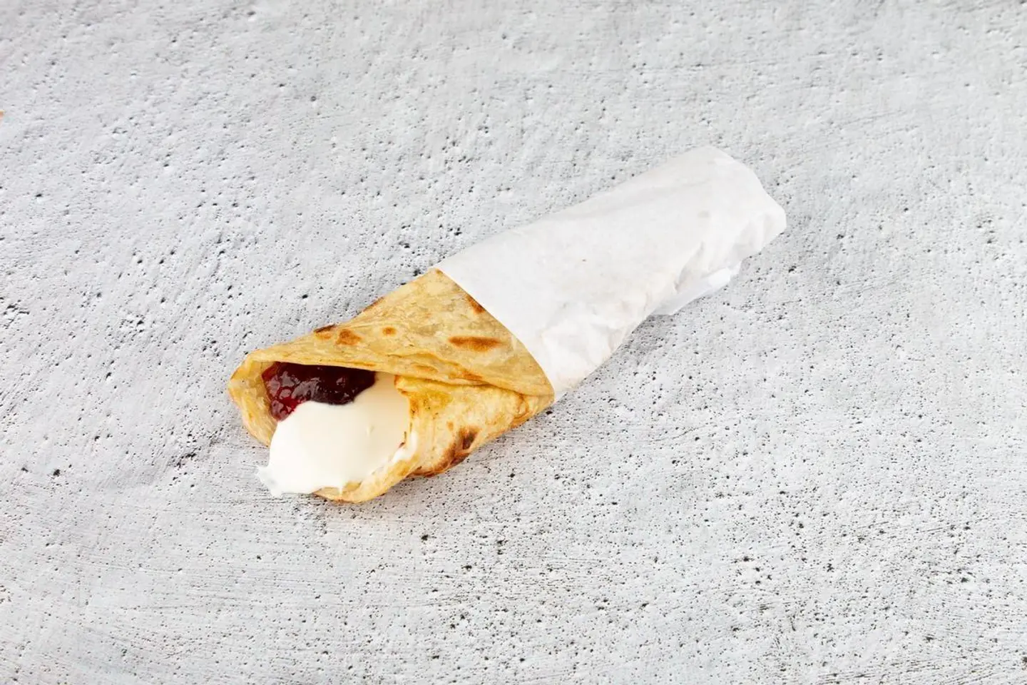 Chapati With Cheese And Jam