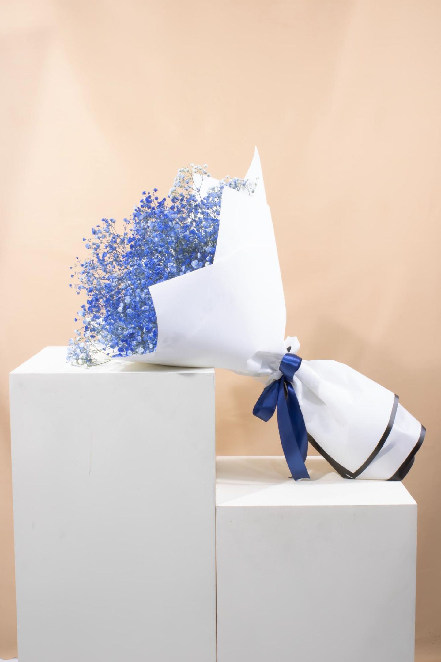 Blue Gypsophila Bouquet
