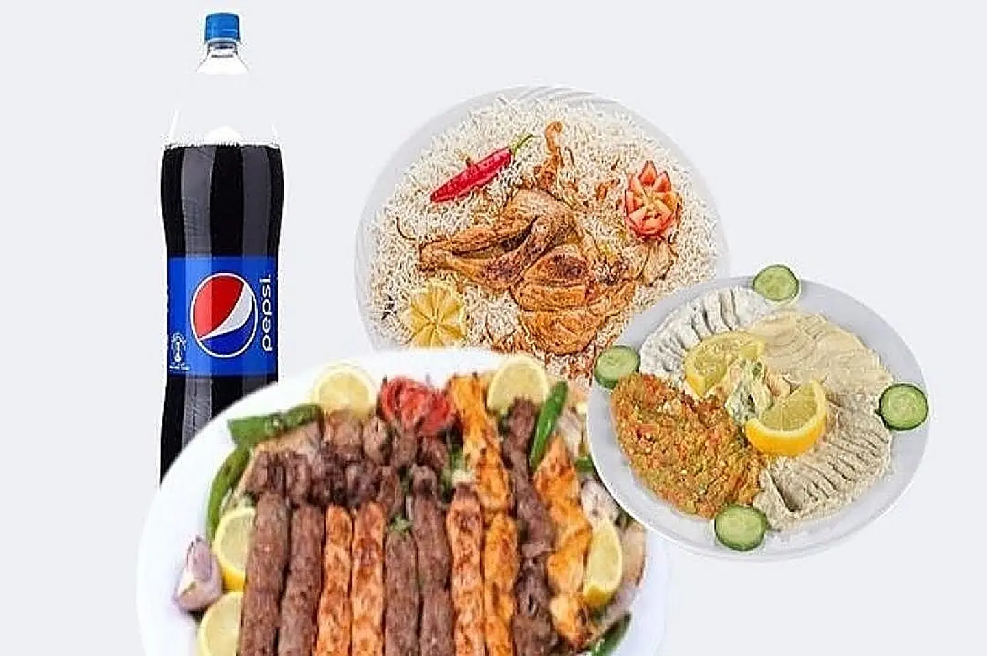 طبق مشكل مشاوي ليمونه