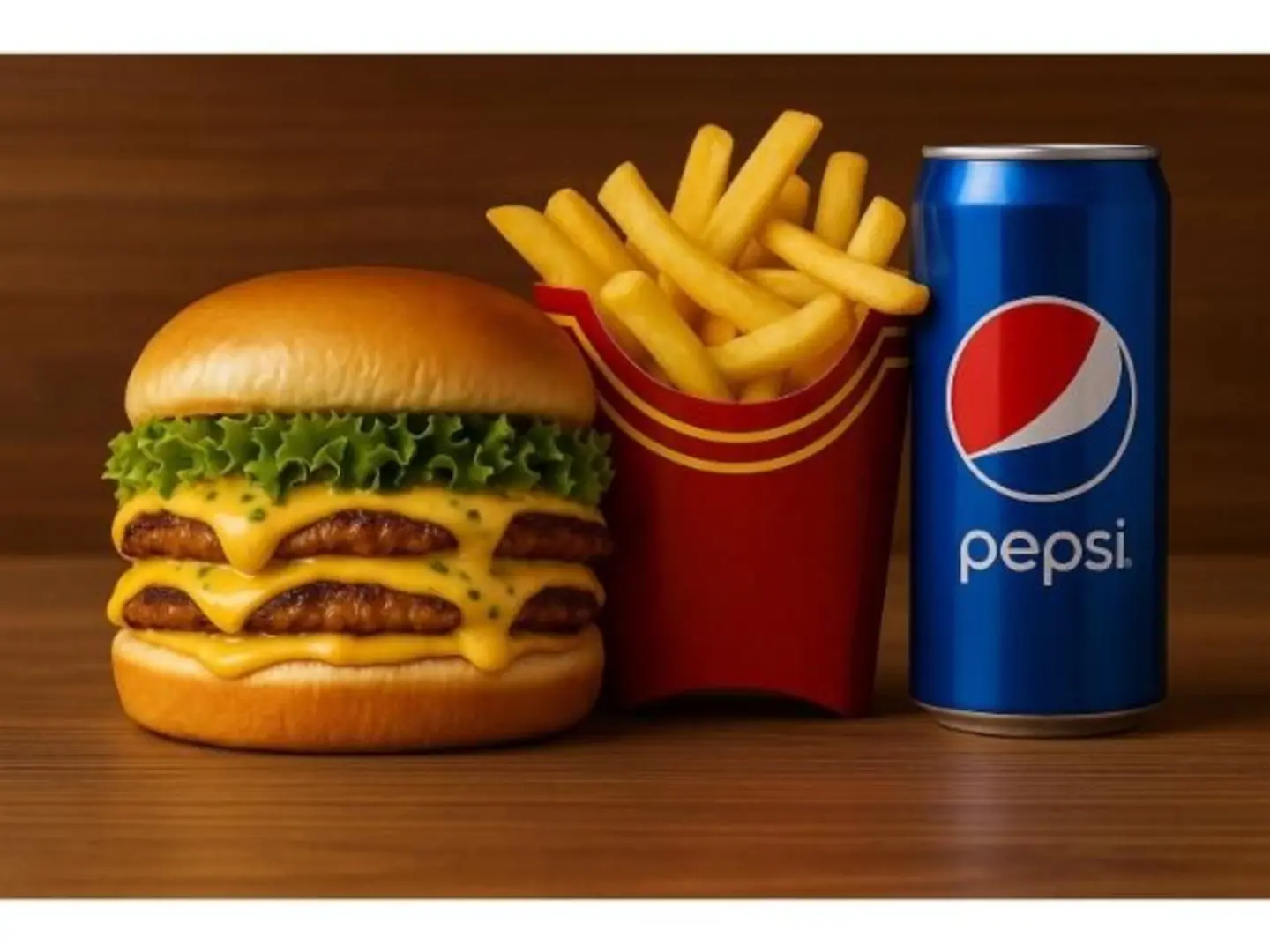 وجبة برجر لحم دبل فاير