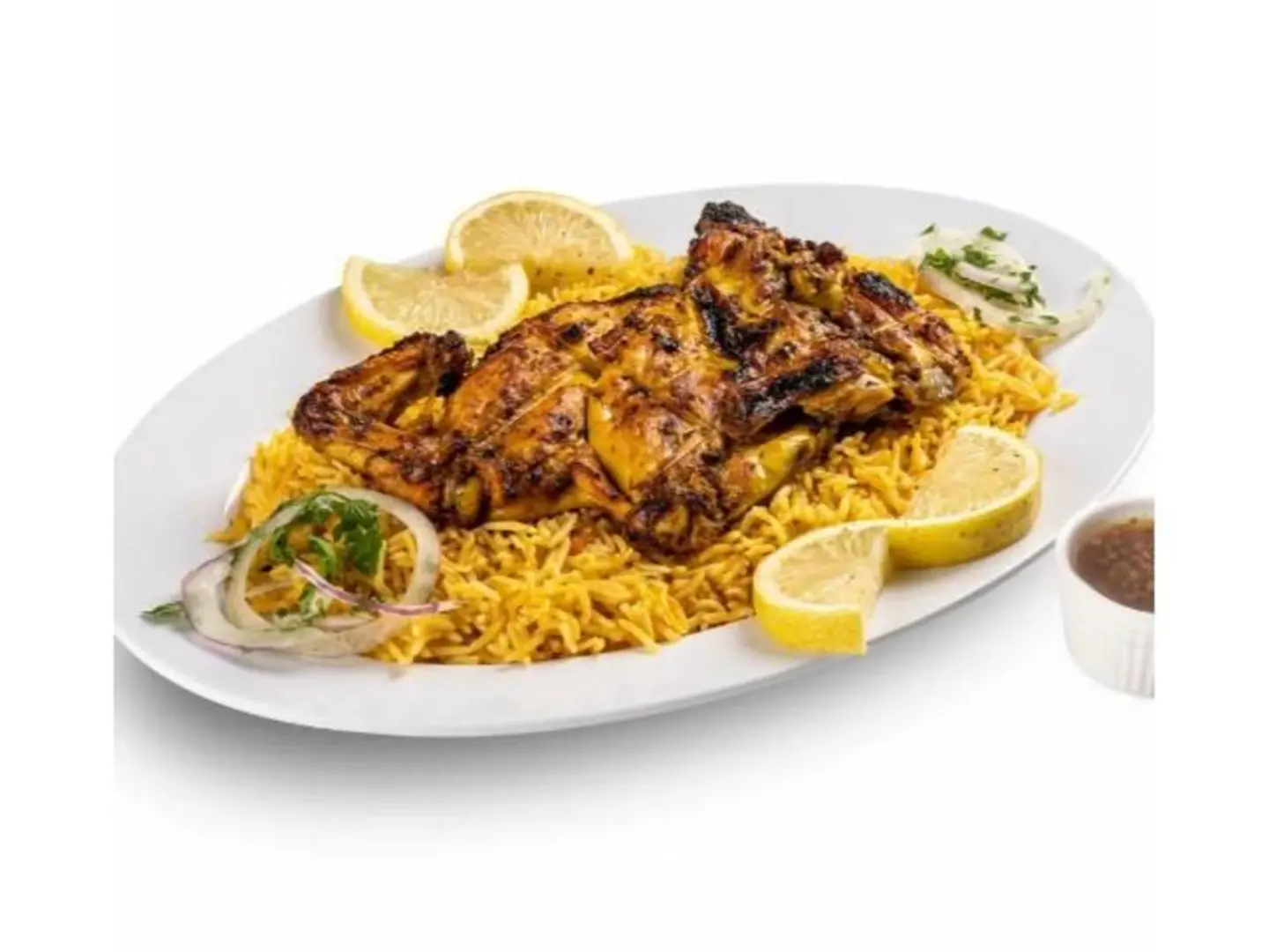 Whole Charcoal Chicken With Bukhari Rice
