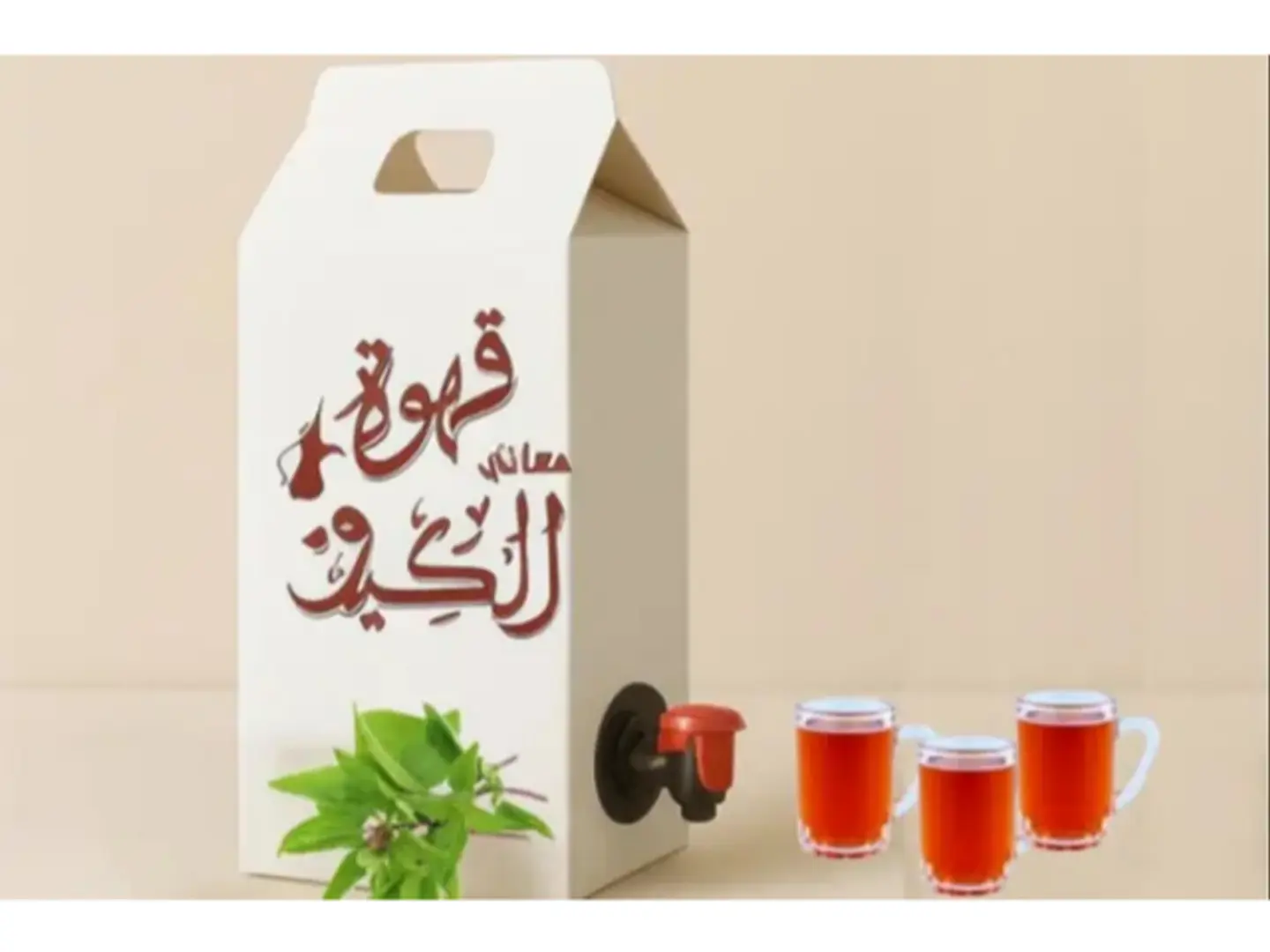 Box Basil Tea - With Sugar