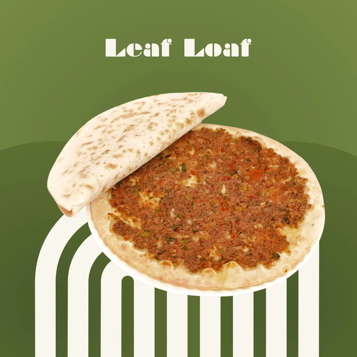 Lahm Bi Ajeen With Vegetables