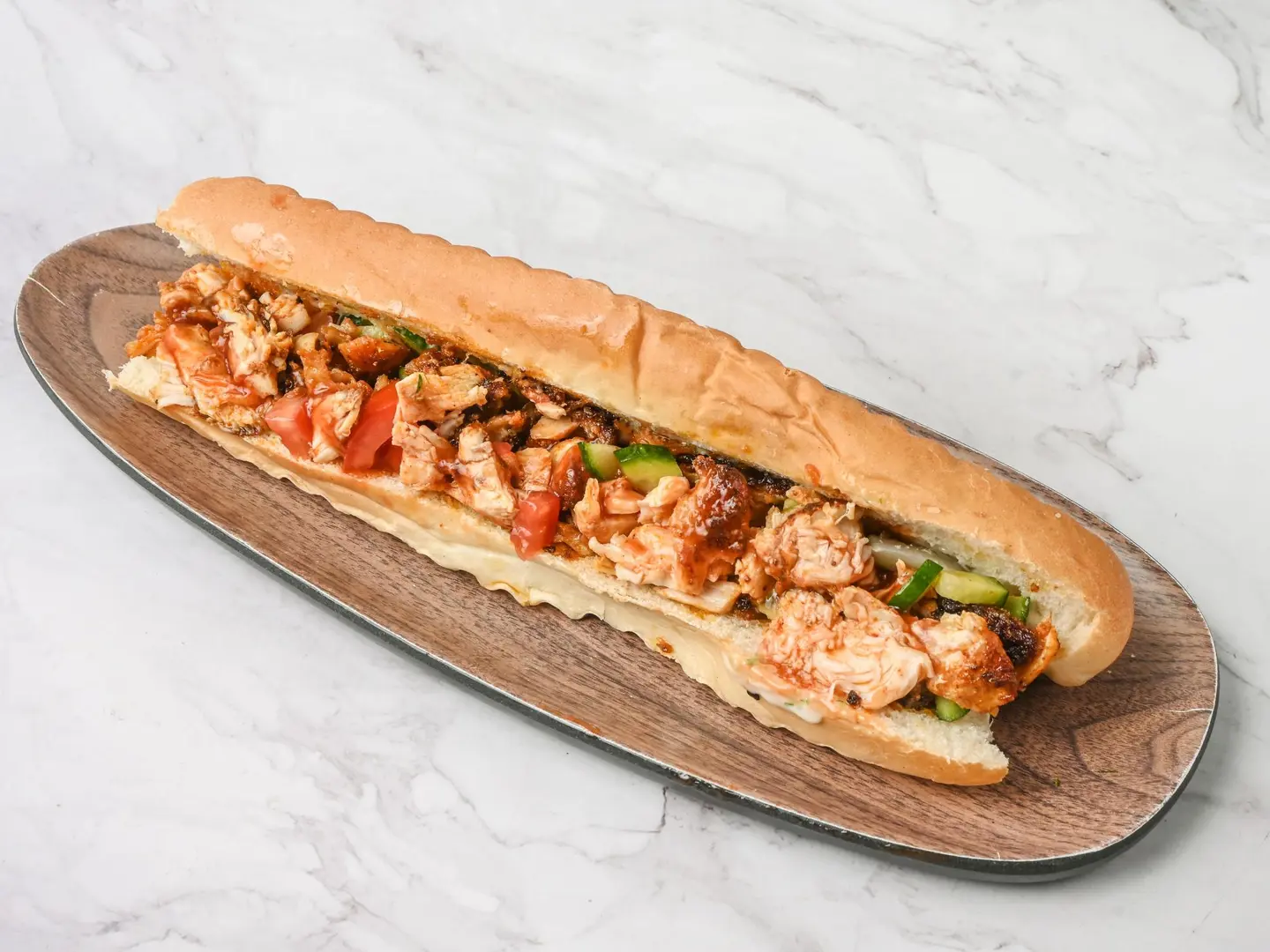 شاورما بالخبز التركي