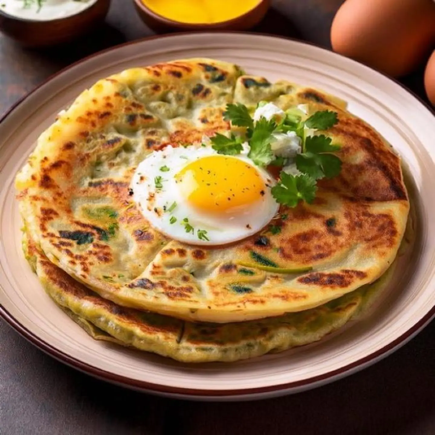 Eggs With Paratha