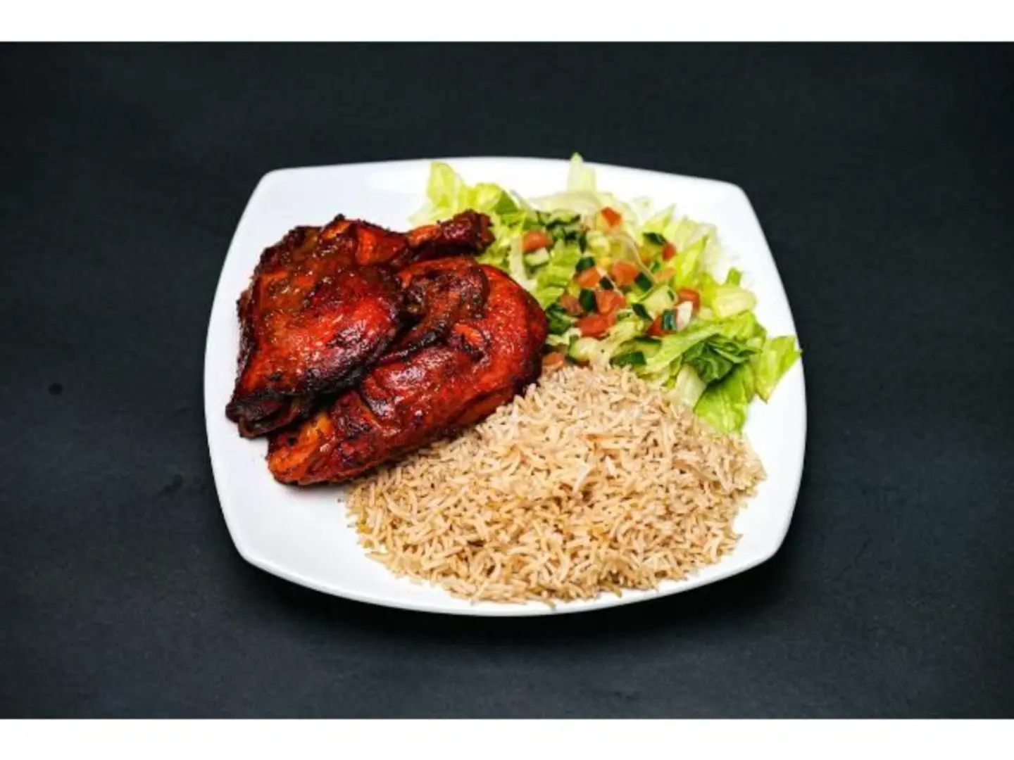 Quarter Charcoal Chicken With Rice